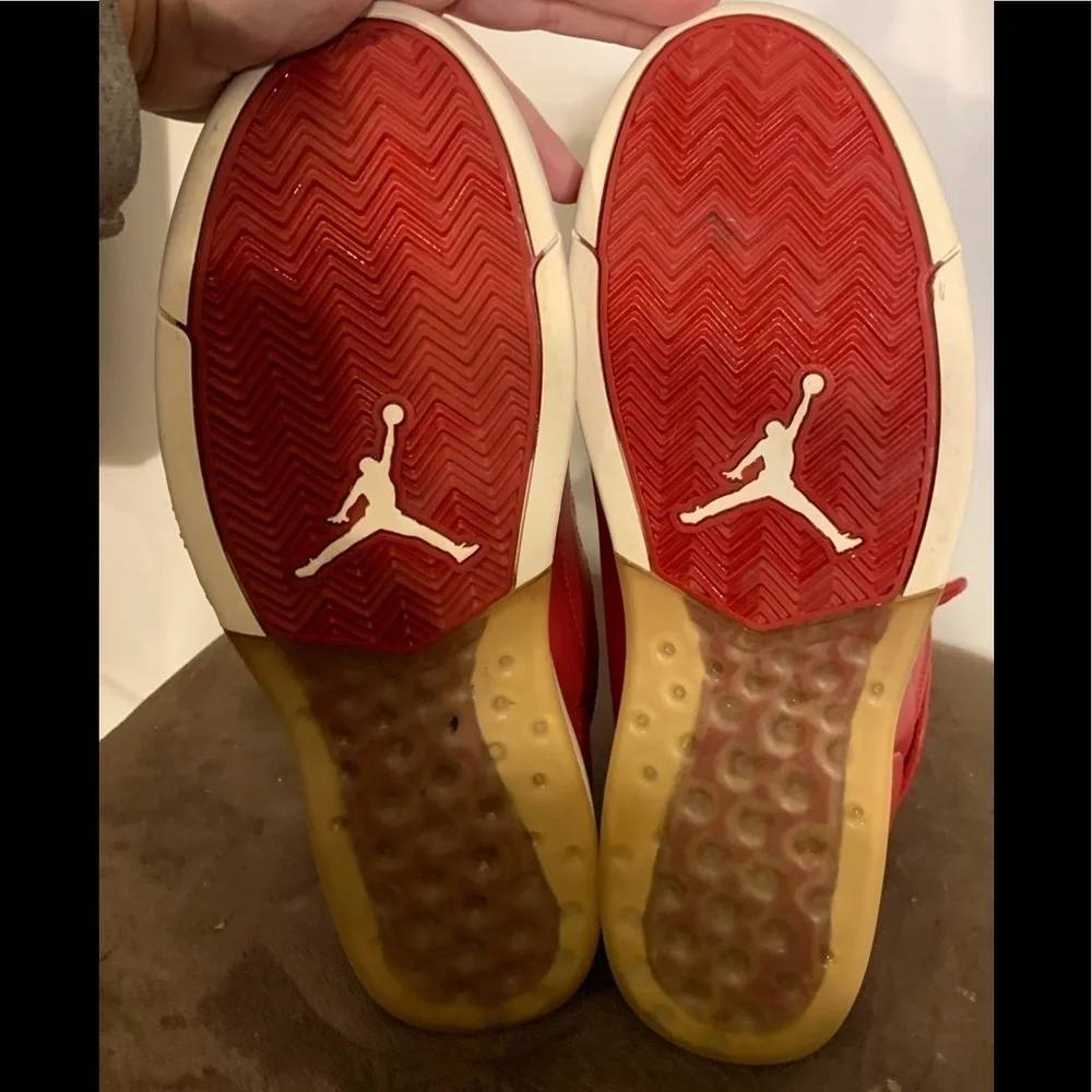 Nike air Jordan formula varsity red high tops 11.5